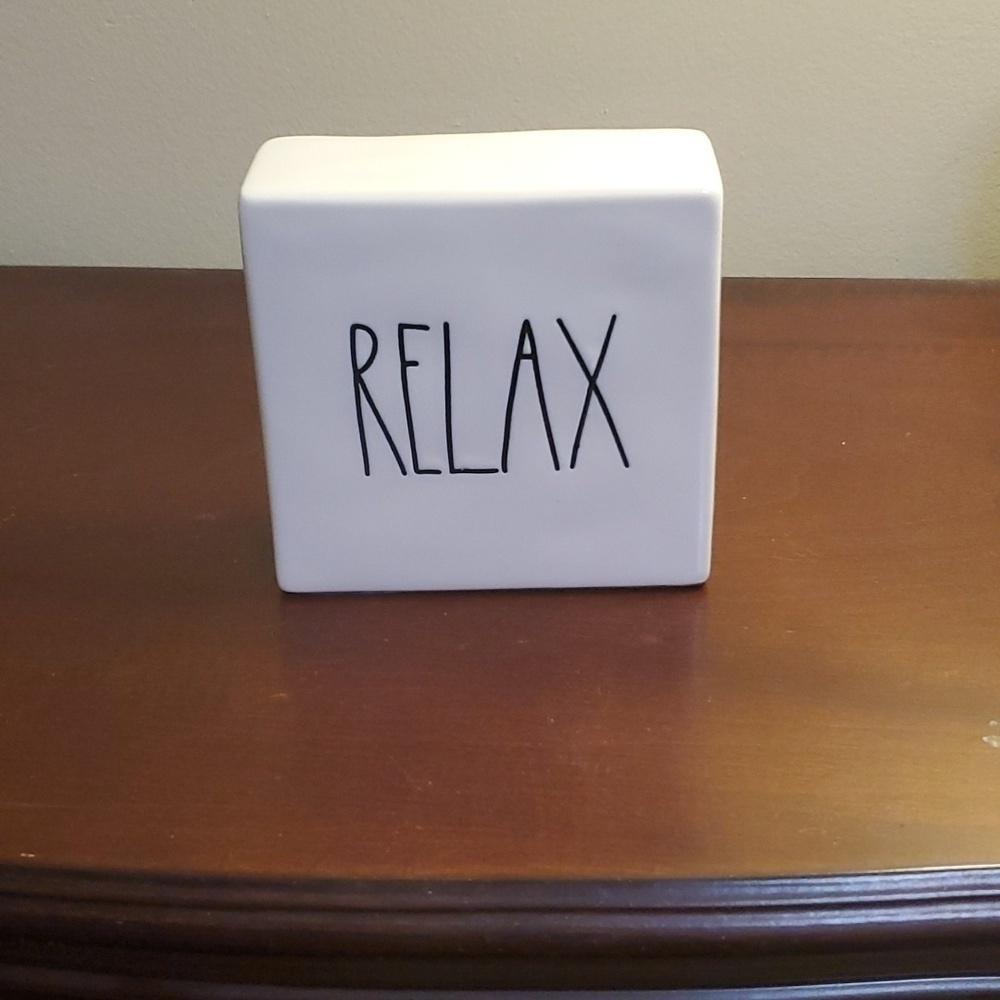 Rae Dunn Pause/Relax Plaque